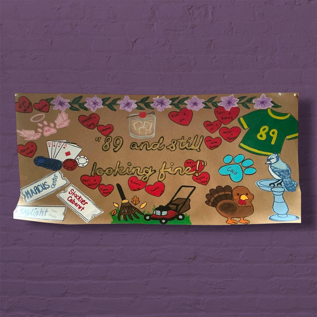 Custom Hand-Painted Party Banner, Personalized Design