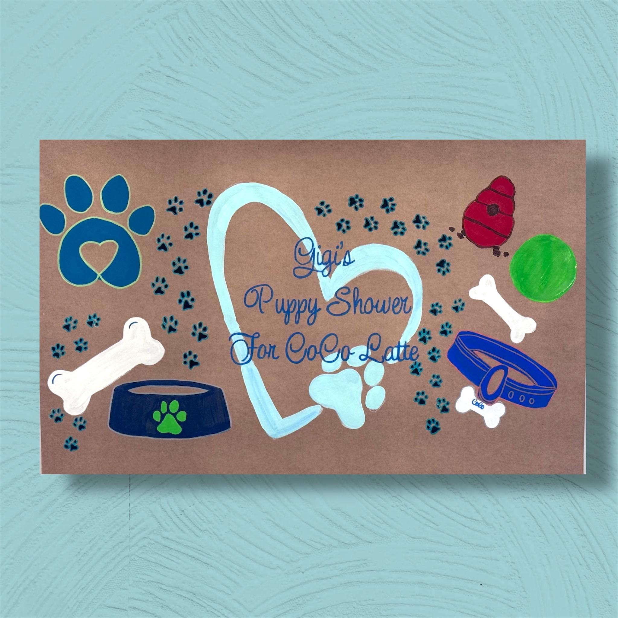 Custom Hand-Painted Party Banner, Personalized Design